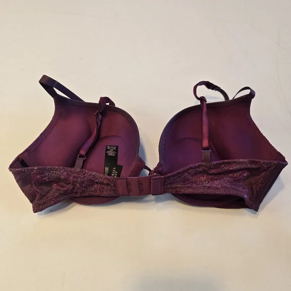 Victoria's Secret Plum Lace Bombshell Push Up Bra - Picture 10 of 11